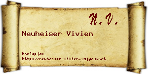 Neuheiser Vivien névjegykártya
